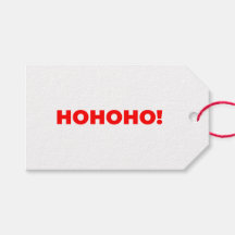 Einfaches HOHOHO! Text Weihnachtsmann Rot Weihnach