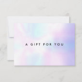 Einfaches Holografisches Geschenkzertifikat (Vorderseite)