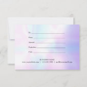 Einfaches Holografisches Geschenkzertifikat (Rückseite)