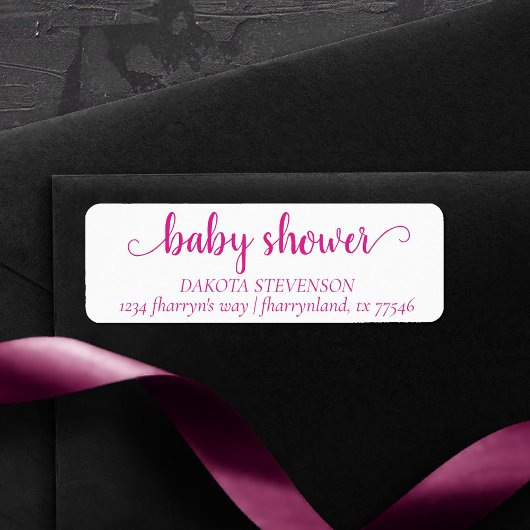 Einfaches Hot Pink-Skript | Magent Showadresse