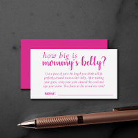 Einfaches Hot Pink-Spiel | Wie groß ist Mommys Bel