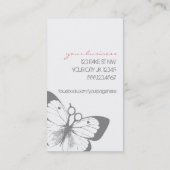 einfaches hübsches des eleganten visitenkarte (Rückseite)