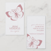 einfaches hübsches des eleganten visitenkarte (Vorne/Hinten)