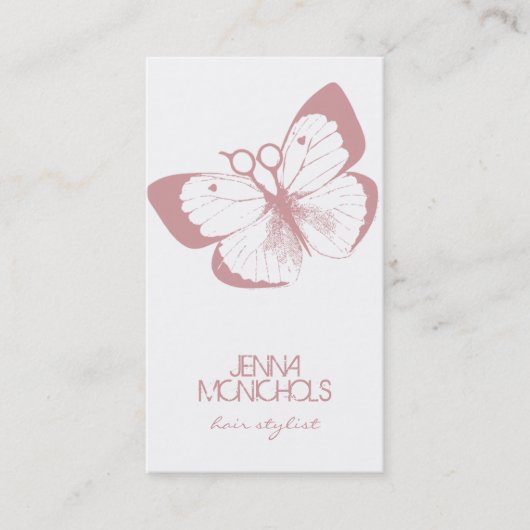 einfaches hübsches des eleganten visitenkarte (Vorderseite)