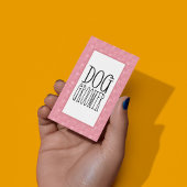 Einfaches Hundefräomer mit QR-Code Visitenkarte