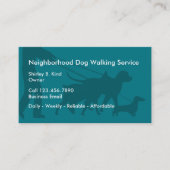 Einfaches Hundegehen Visitenkarte (Vorderseite)