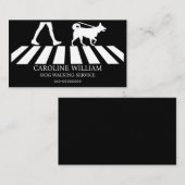 Einfaches Hundeschlittengehen Visitenkarte (Vorne/Hinten)