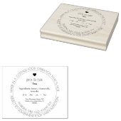 Einfaches Hütte-Recht - Briefmarke von Lebensmitte Gummistempel (Stempel)