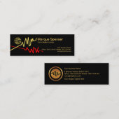 Einfaches Imitat-Goldglobale Diagramm-Investition Mini Visitenkarte (Vorne/Hinten)