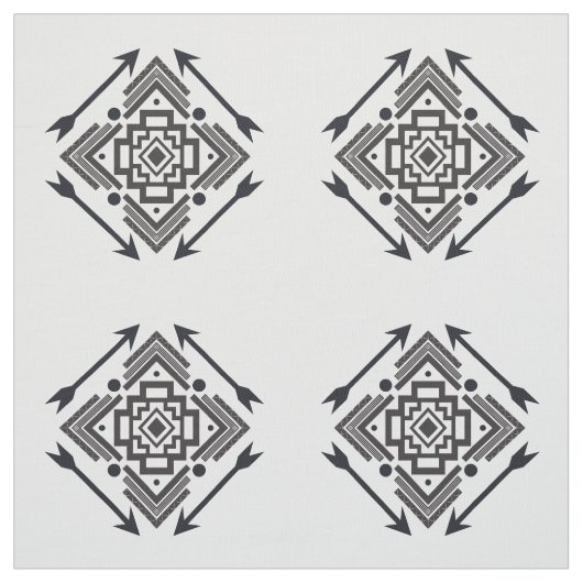 Einfaches Indianerpfeil Geometrisches Muster Stoff (Muster)