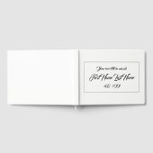 Einfaches, individuelles Beileid Gästebuch (Voll)