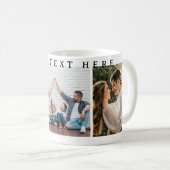 Einfaches individuelles Foto Valentinstag Kaffee T Kaffeetasse (VorderseiteRechts)