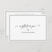 Einfaches, individuelles Geschenkgutachten (Vorne/Hinten)