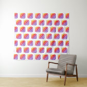 einfaches individuelles Instagram-Logo-Hintergrund Wandteppich (Beispiel (Horizontal))