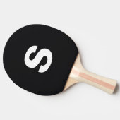 Einfaches Initial Jet Black Tischtennis Schläger (Seitenansicht)