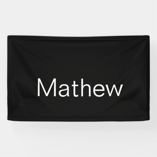 einfaches initialbuchstabe monogramm fügen sie ihr banner (Horizontal)