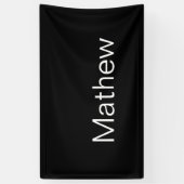 einfaches initialbuchstabe monogramm fügen sie ihr banner (Vertikal)