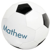 einfaches initialbuchstabe monogramm fügen sie ihr fußball (Dreiviertel)