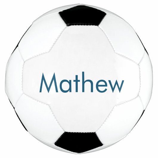 einfaches initialbuchstabe monogramm fügen sie ihr fußball (Vorderseite)