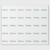 einfaches initialbuchstabe monogramm fügen sie ihr geschenkpapier (Flach)