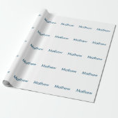 einfaches initialbuchstabe monogramm fügen sie ihr geschenkpapier (Ungerollt)