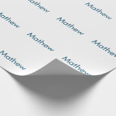 einfaches initialbuchstabe monogramm fügen sie ihr geschenkpapier (Ecke)