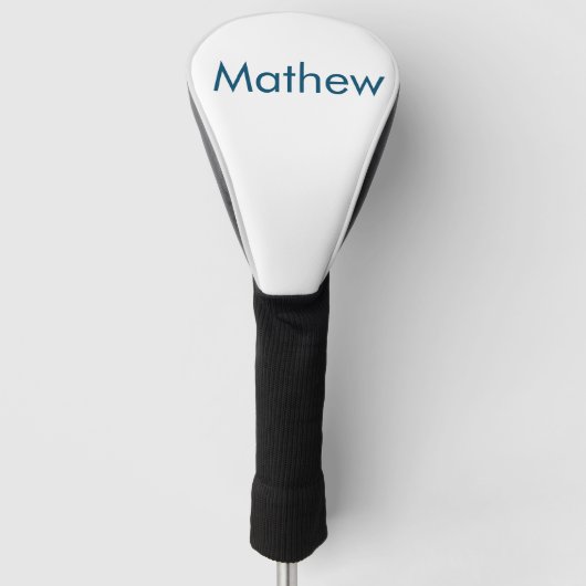 einfaches initialbuchstabe monogramm fügen sie ihr golf headcover (Vorderseite)