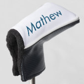 einfaches initialbuchstabe monogramm fügen sie ihr golf headcover (3/4 Vorderseite)
