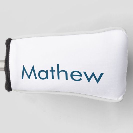 einfaches initialbuchstabe monogramm fügen sie ihr golf headcover (Vorderseite)