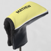 einfaches initialbuchstabe monogramm fügen sie ihr golf headcover (3/4 Vorderseite)