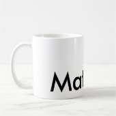 einfaches initialbuchstabe monogramm fügen sie ihr kaffeetasse (Links)