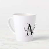 einfaches initialbuchstabe monogramm fügen sie ihr milchtasse (Linke Ecke)
