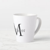 einfaches initialbuchstabe monogramm fügen sie ihr milchtasse (Rechte Ecke)