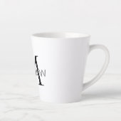 einfaches initialbuchstabe monogramm fügen sie ihr milchtasse (Rechts)