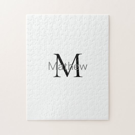 einfaches initialbuchstabe monogramm fügen sie ihr puzzle (Vertikal)