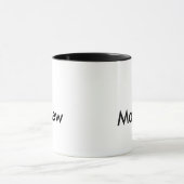 einfaches initialbuchstabe monogramm fügen sie ihr tasse (Zentrum)