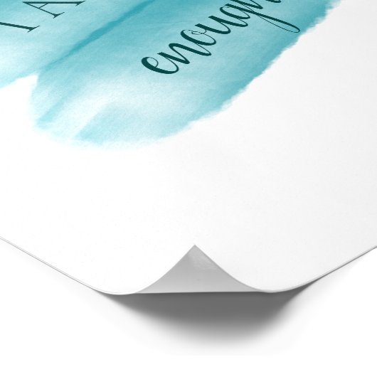 Einfaches Inspirierend Zitat - ich bin genug Bejah Poster (Ecke)