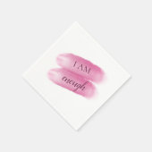 Einfaches Inspirierend Zitat - ich bin genug Bejah Serviette (Ecke)