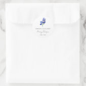 Einfaches Iris-Gedenken Runder Aufkleber (Tasche)