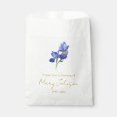 Einfaches Iris-Samenpaket Begräbnis Geschenktütchen (Vorderseite)