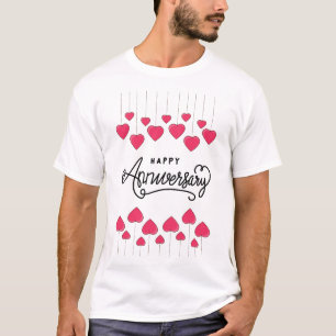Einfaches Jubiläumsdatum T - Shirt - Benutzerdefin