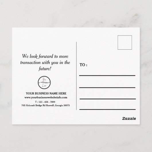 Einfaches Kalenderjahr 2023 Kundenspezifische Gesc Postkarte (Rückseite)