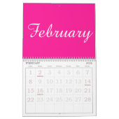 Einfaches Kalenderjahr 2025 Minimalistisch Kalender (Feb 2026)