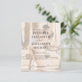 Einfaches kalligrafisches Foto in einer Hochzeit (Stehend Vorderseite)