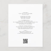 Einfaches kalligrafisches Foto in einer Hochzeit (Rückseite)