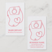 Einfaches Kamera-Gekritzel, Visitenkarte (Vorne/Hinten)