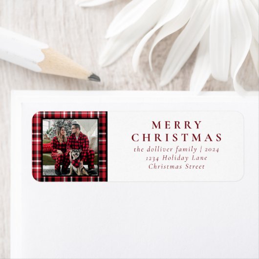 Einfaches Kariertes Foto zu Weihnachten (Insitu)