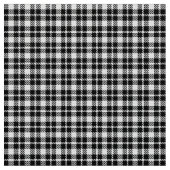 Einfaches kariertes Gingham-Muster in Schwarzweiß Stoff (Nahaufnahme)