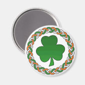 Einfaches keltisches Kleeblatt-Festmagnet Magnet (Vorderseite/Rückseite)
