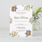 Einfaches klassisches Brautparty Einladung (Stehend Vorderseite)